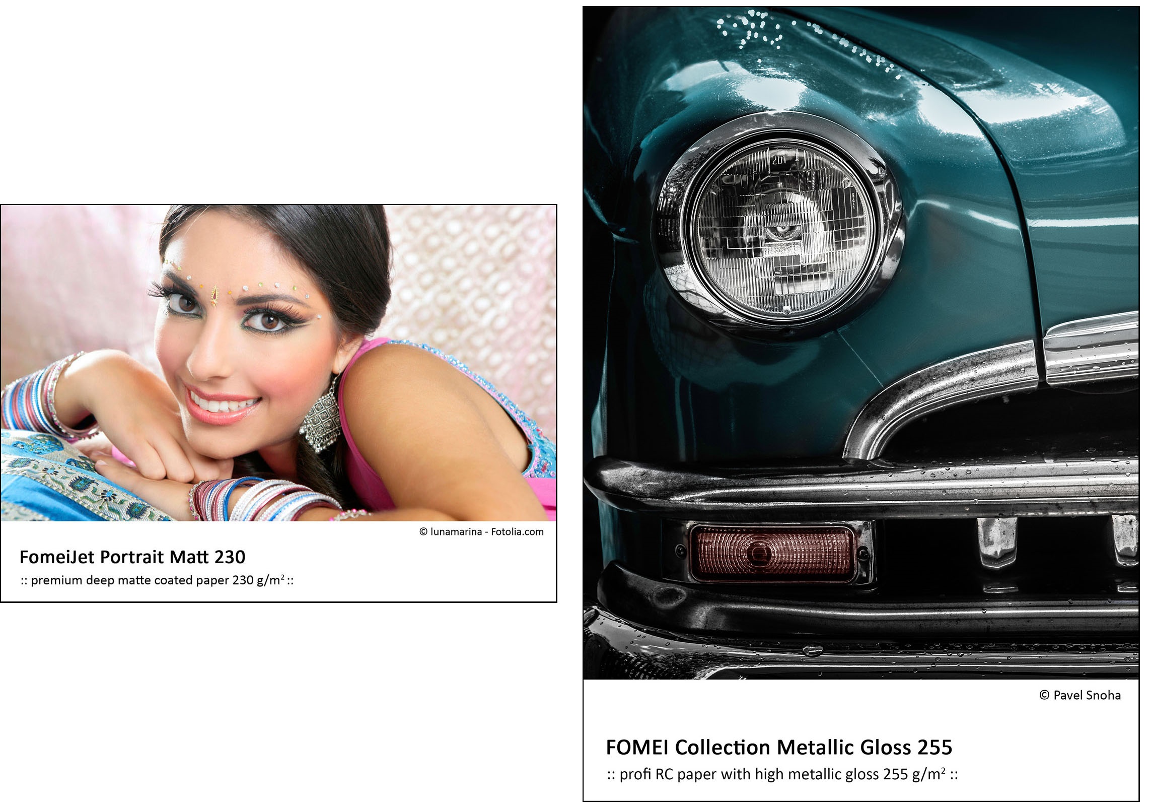 FOMEIJET - alap matt és metálfényű papír